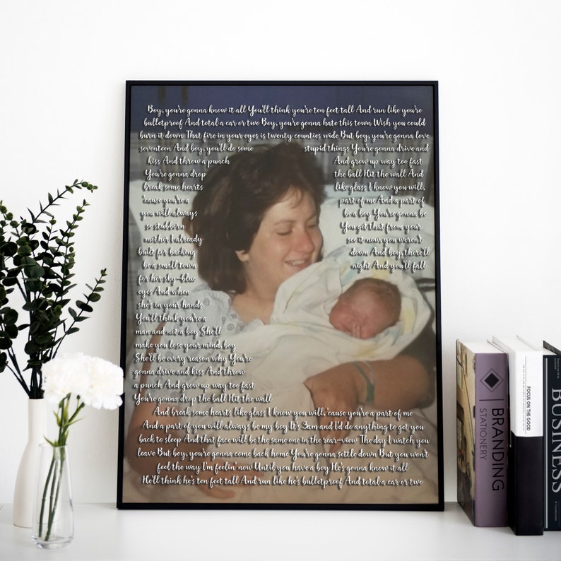 Custom mom gifts from daughter, mother birthday gift picture, mother in law gift birthday, Mothers day personalized gift for mom photo frame image 1