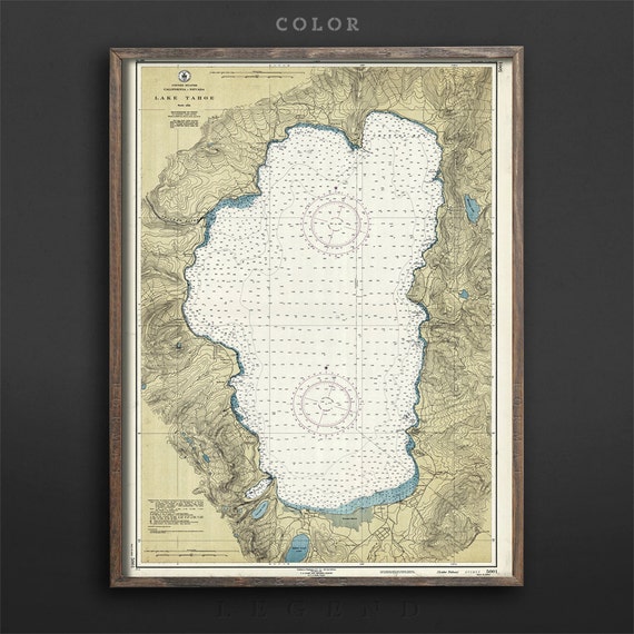 Lake Tahoe Nautical Chart