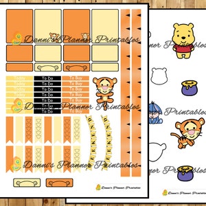 Tigger Printable Planner Sticker Kit