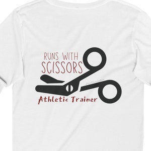Athletik Trainer Langarm PRN T-Shirt Läuft mit der Schere, Athletisches Trainings-Shirt PRN Shirt, lustiges ATC Shirt, Athletik Trainer Shirt