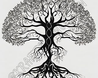 Tree of Life Digital Download, Yggdrasil Tree Digital Download, Tree of Life Goddess Download, Norse Mythology, Celtic Symbol