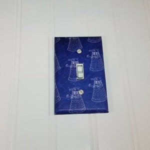 Dr Who Dalek Light Switch Cover, Dr Who TARDIS Light Switch Cover, NerdNeeds Light Switch Cover, Whovian Home Decor, Doctor Who Home Decor image 2