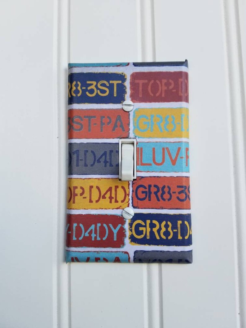 Car Themed Light Switch Covers off Road Switchplate ATV Etsy