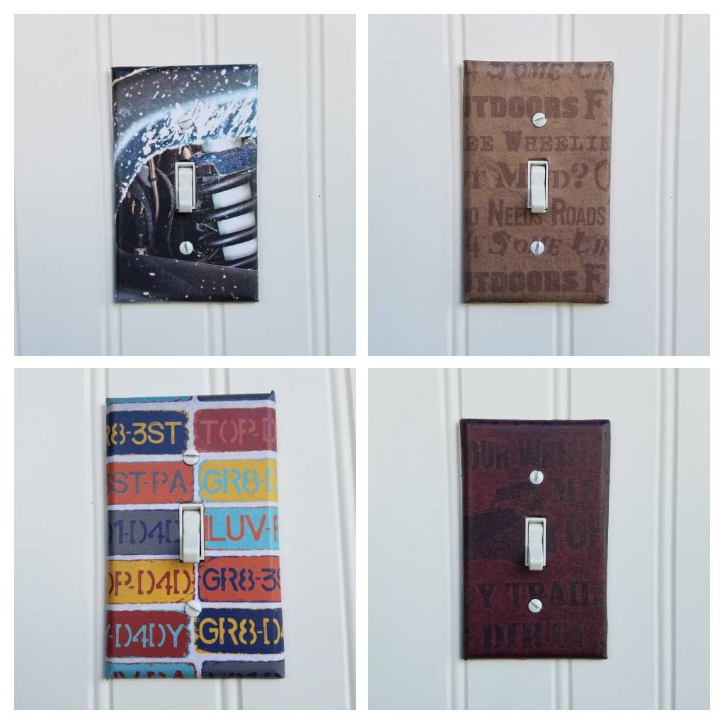 Car Themed Light Switch Covers Off Road Switchplate ATV Etsy