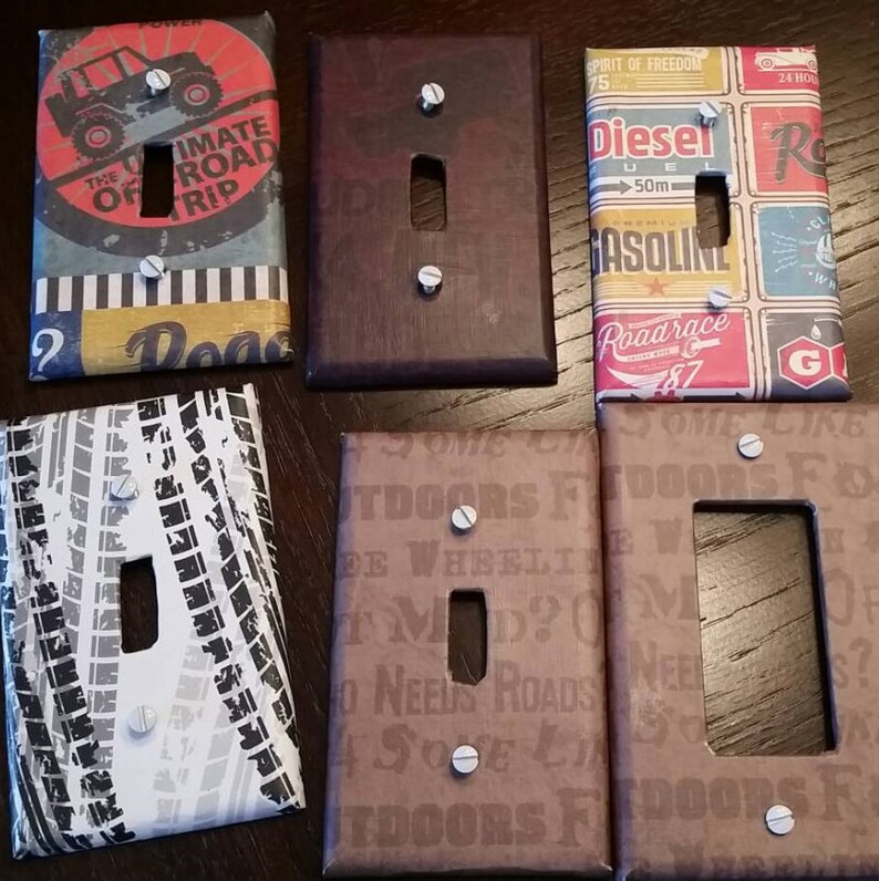 Car Themed Light Switch Covers off Road Switchplate ATV Etsy