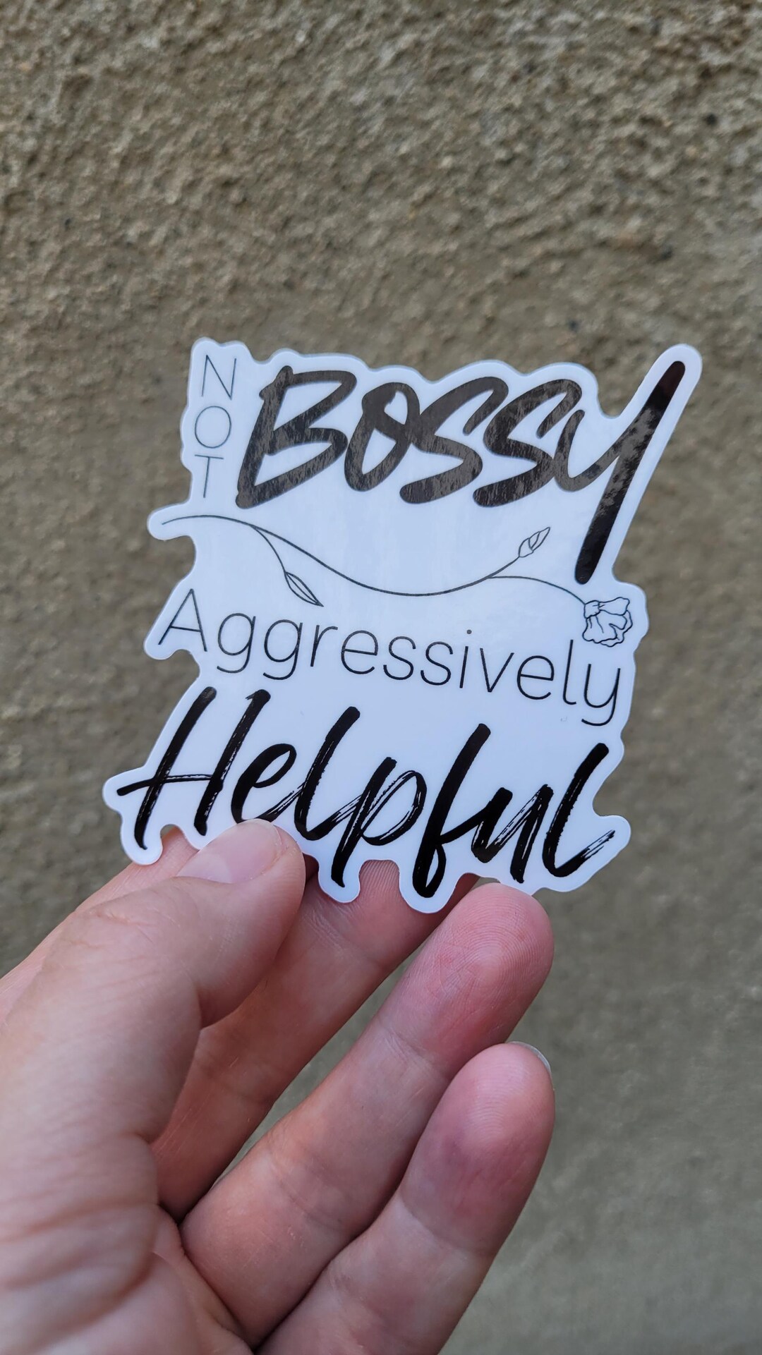 Aggressively Helpful Vinyl Sticker, Funny Humor Decal - Etsy