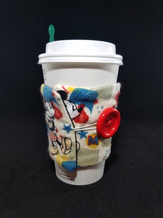 Mickey Mouse Coffee Sleeve for Dome Lid Cup - The Healthy Mouse