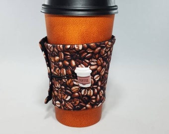 Coffee Bean Coffee Cup Sleeve, Coffee Cup, Coffee Bean Reusable Cup Sleeve, Disposable Coffee Cup Warmer, Insulated Coffee Holder