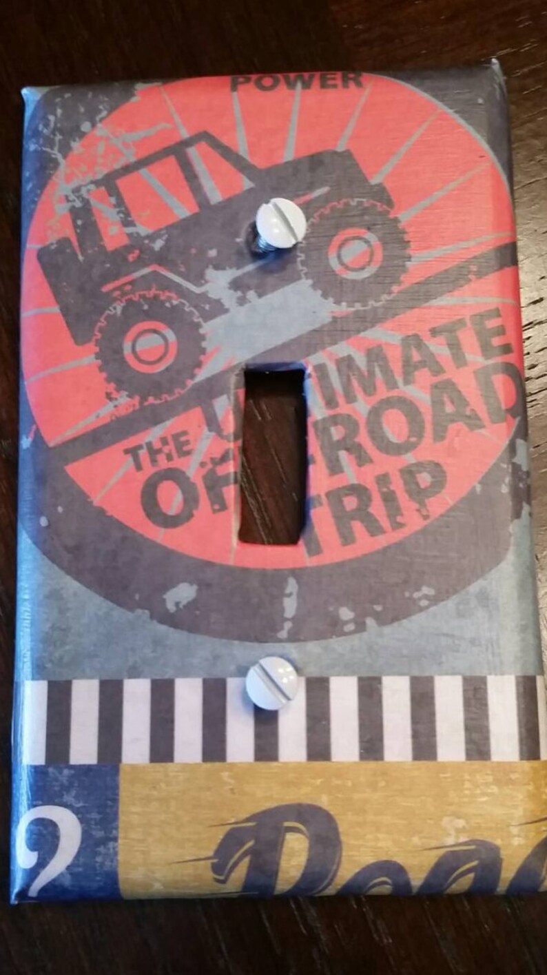 Car Themed Light Switch Covers off Road Switchplate ATV Etsy
