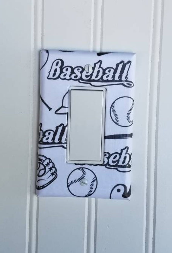 Baseball Light Switch Cover Old School Baseball Traditional Baseball Baseball Cards Classic Baseball Baseball Player Decor Baseballs