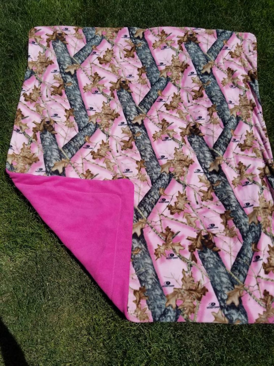 Pink Camouflage Blanket, Blanket