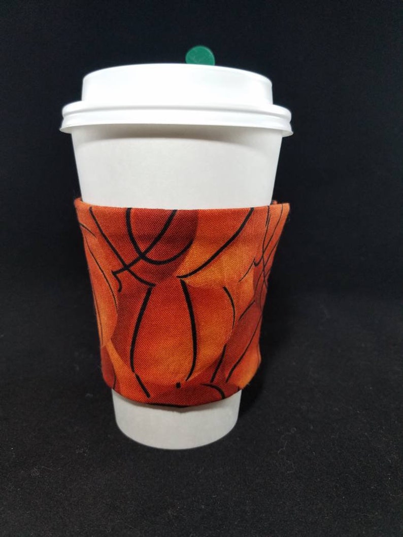 Basketball Coffee Cup Sleeve Basketball Coffee Cup Etsy