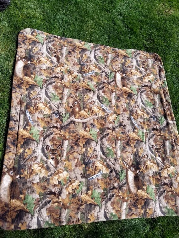 Realtree Deer Camo Fleece Sewn Blanket Realtree Camouflage Etsy