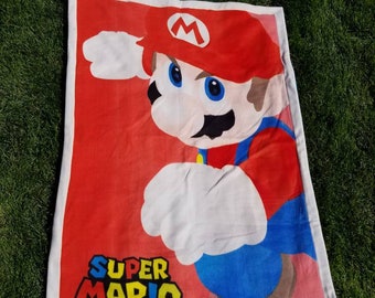 Super Mario Bros Licensed Sewn Fleece Blanket, NES Blanket, Super Mario Brothers, NerdNeeds, Fleece Sewn Blanket, Original Nintendo Blanket