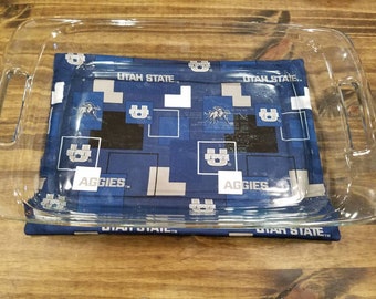 Utah State University Aggies 9x13 Casserole Dish Hot Pad, Tailgating Themed Hot Pad, Aggies Table Decor, Fall Table Decor, Football Trivet