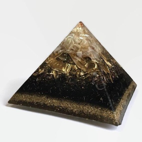 Orgone Pyramid Citrine Crystal Desk Accessories
