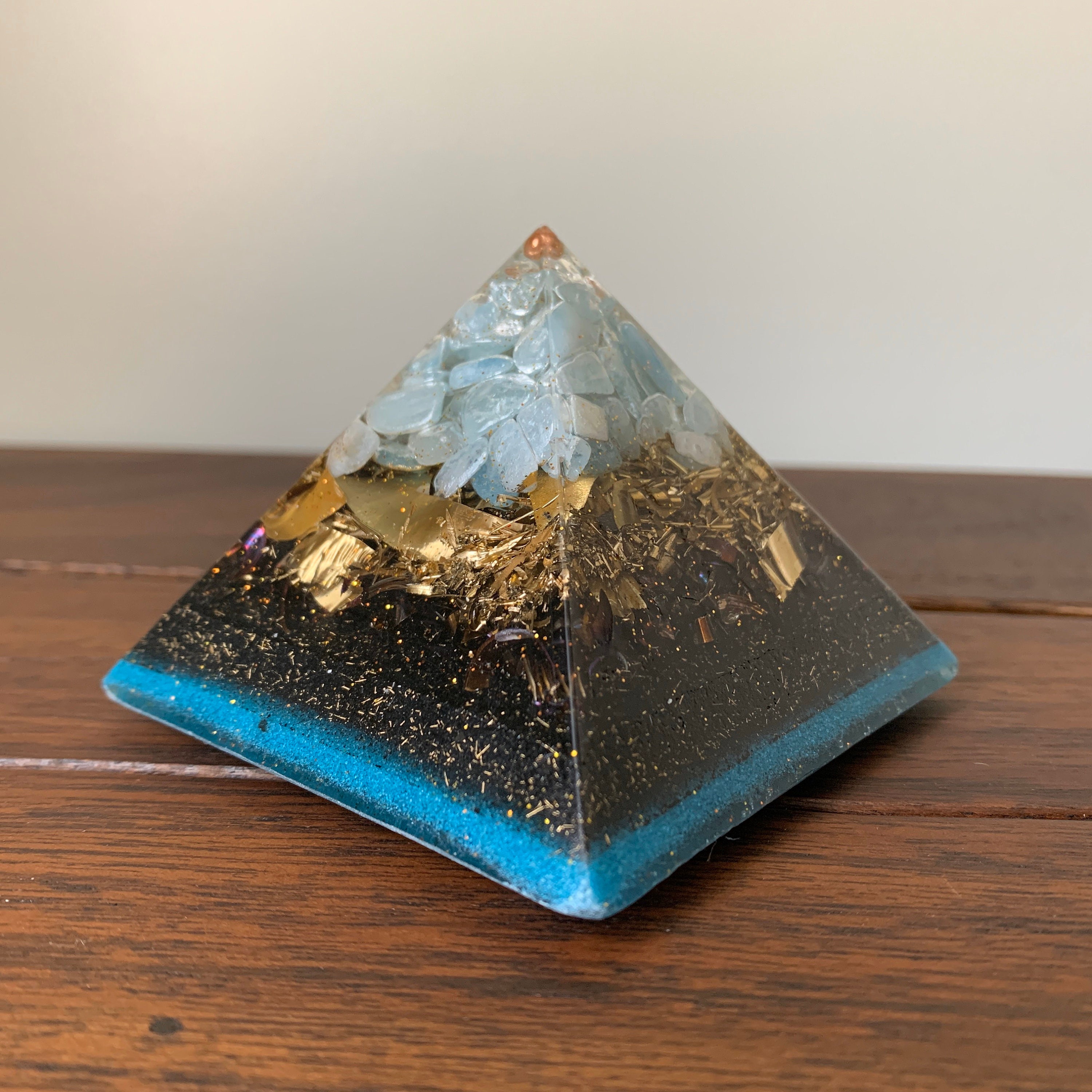 Orgone Pyramid Aquamarine Crystal March Birthstone for | Etsy Canada