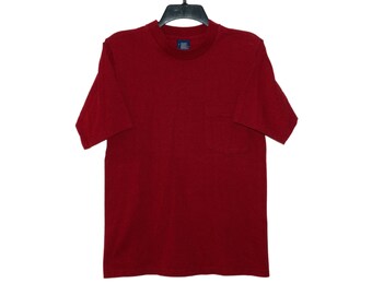 dark red plain shirt