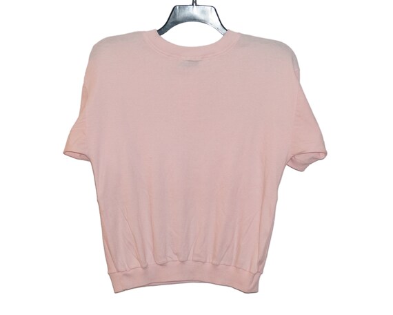 Vintage Light Pastel Pink Vertical Stripes Shirt … - image 3