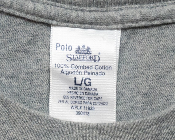 Polo Stafford Jcpenney Gray T-shirt Tee 