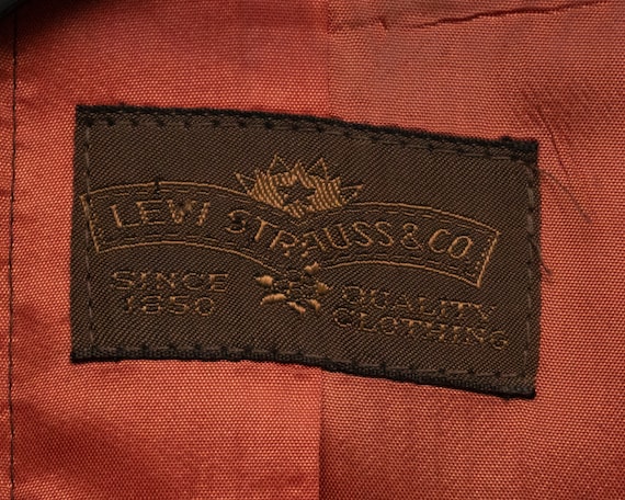 Vintage Levi Strauss & Co Levi's Brown Polyester … - image 3