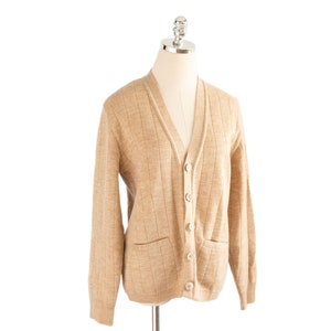 Vintage MrH Esq Superwash Pure Wool Beige Cream Cardigan Sweater Small/Medium Made in Australia