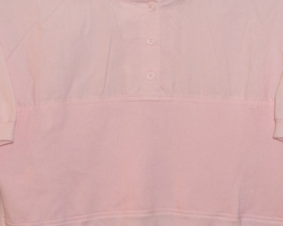 Vintage Light Pastel Pink Vertical Stripes Shirt … - image 2