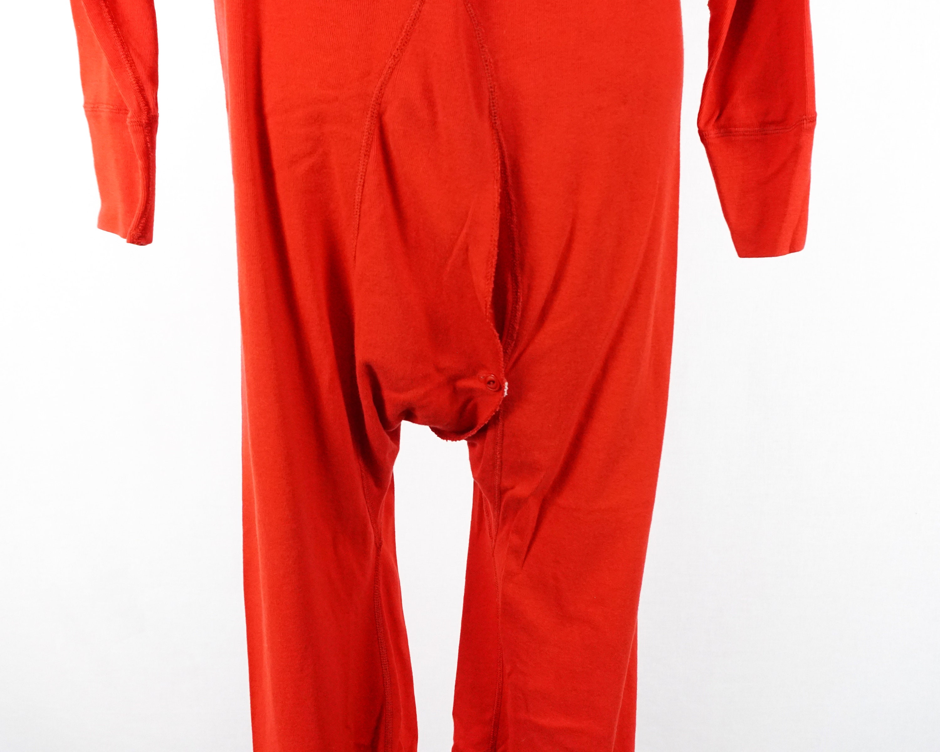 Carhartt Red Thermal Long Sleeve Adult Onesie Large/x-large Long Johns ...