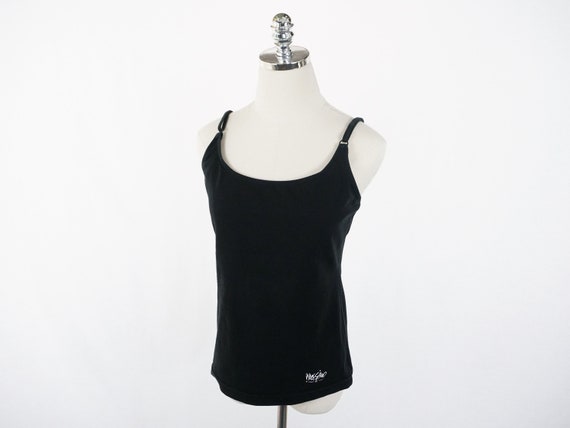 Mossimo Adjustable Spaghetti Strap Black Tank Top Cami Large/x-large Early  2000's 00's Made in U.S.A. Target 