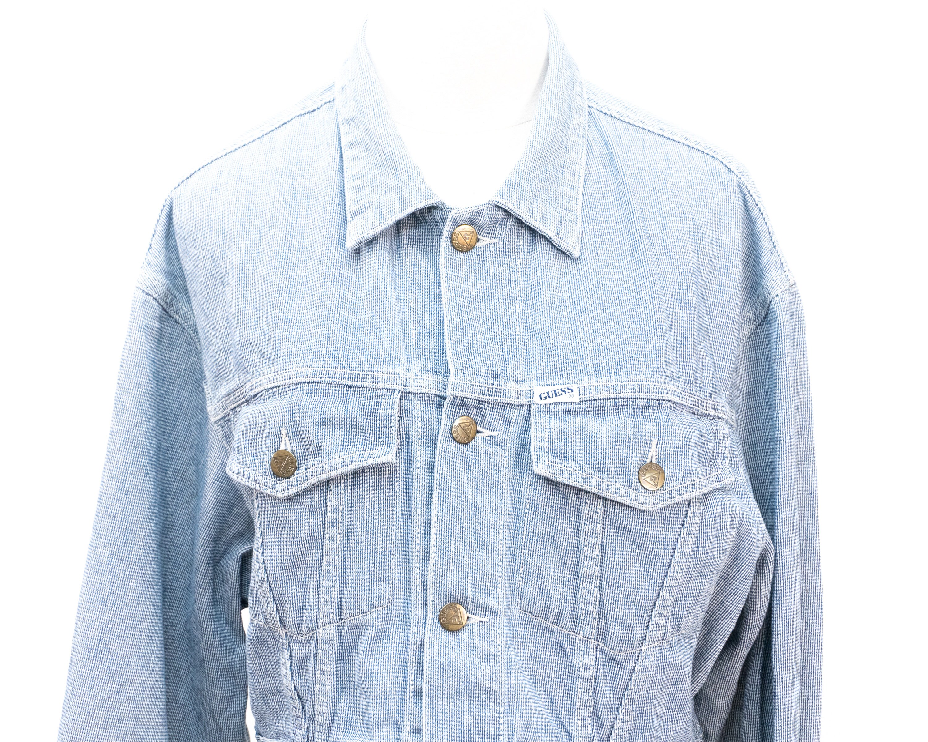 Vintage Guess USA Georges Marciano Cropped Denim Jean Jacket 
