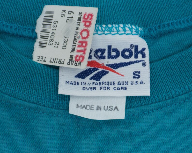 90s Reebok Tag Vintage Deadstock New Reebok Running Team 90's Front and Back Wrap ...