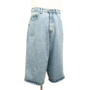 Vintage Introspect Umungus Light Wash Big Baggy Denim Jean Shorts Size 30 Jorts Skater Grunge 90&#39;s
