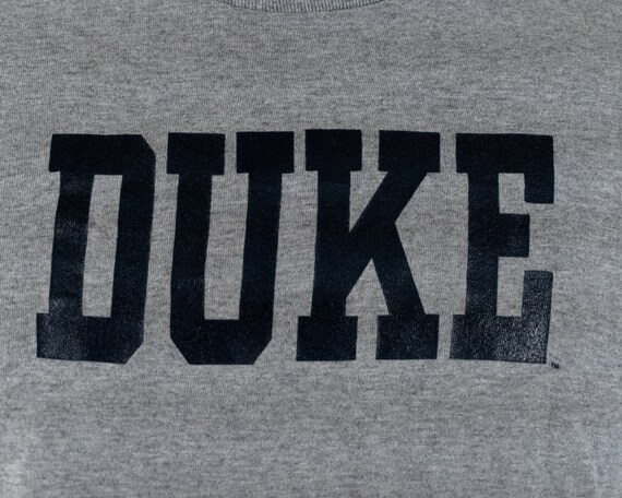 Vintage Duke University Blue Devils Heather Gray … - image 2