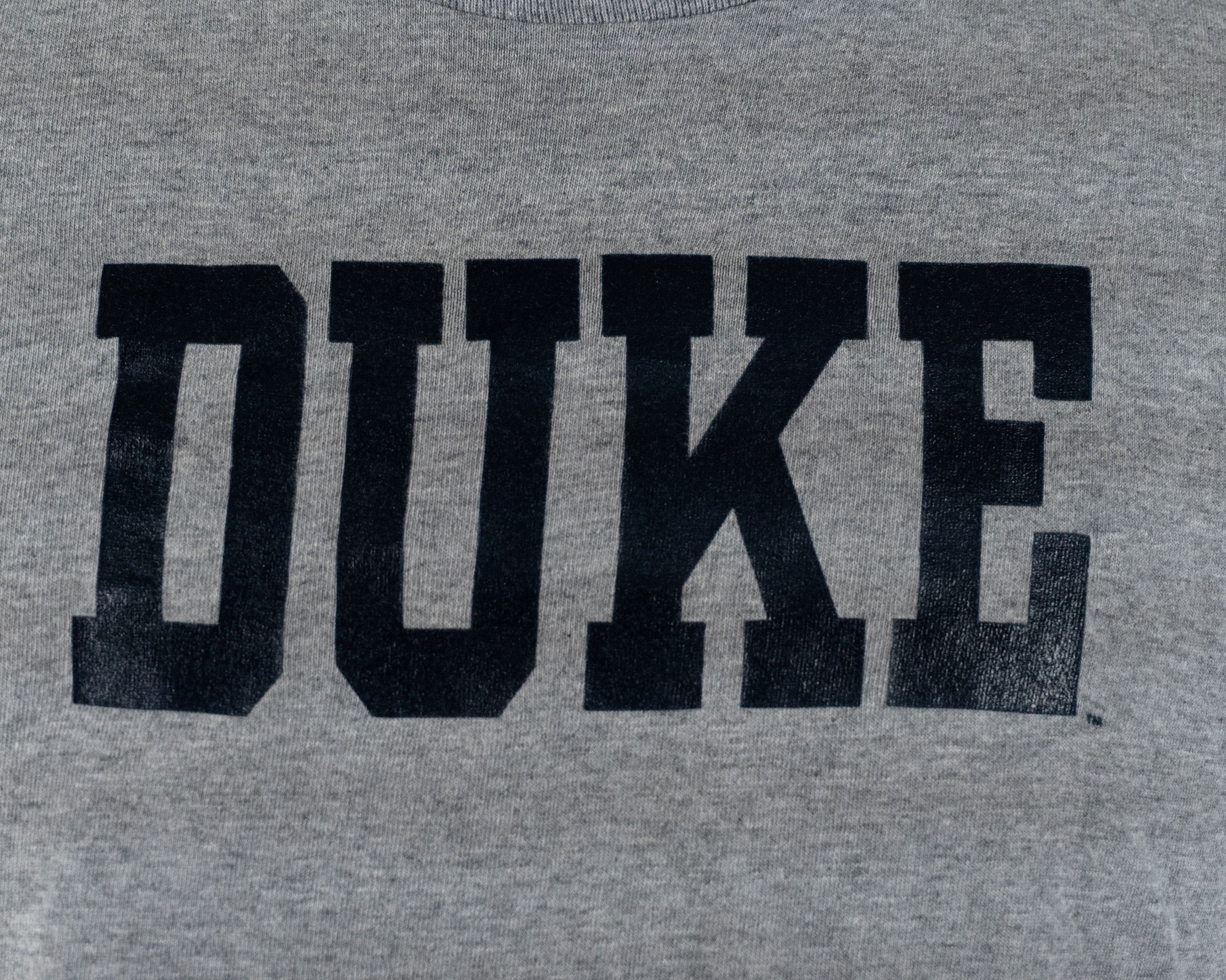 Vintage Duke University Blue Devils Heather Gray T-shirt Medium 