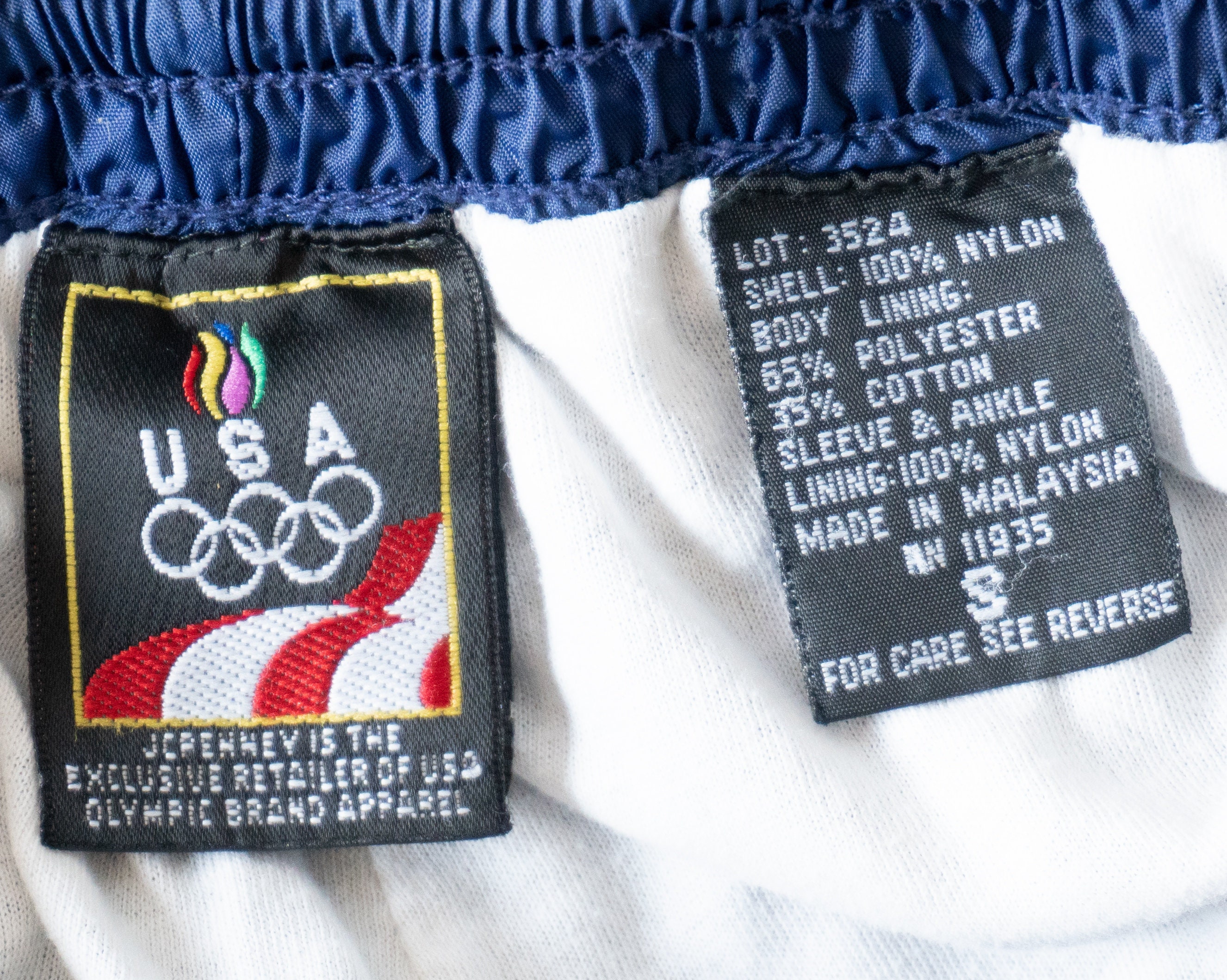 Vintage USA Olympic Jcpenney Dark Navy Blue Windbreaker Pants - Etsy