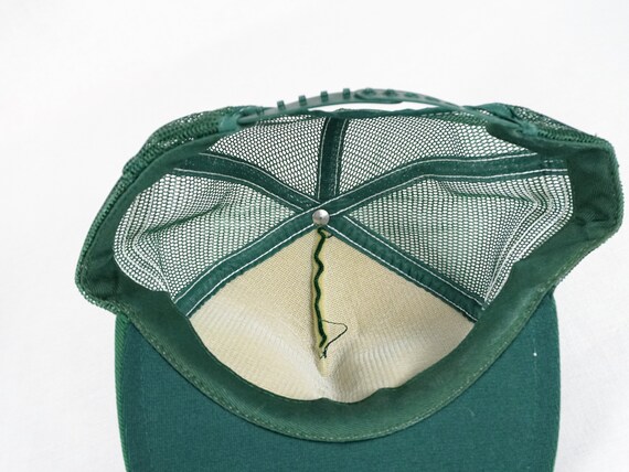Vintage Michigan State Spartans MSU Hat 3 Triple Stripes Mesh Trucker Hat Snapback Retro 70's 80's Football Basketball Baseball