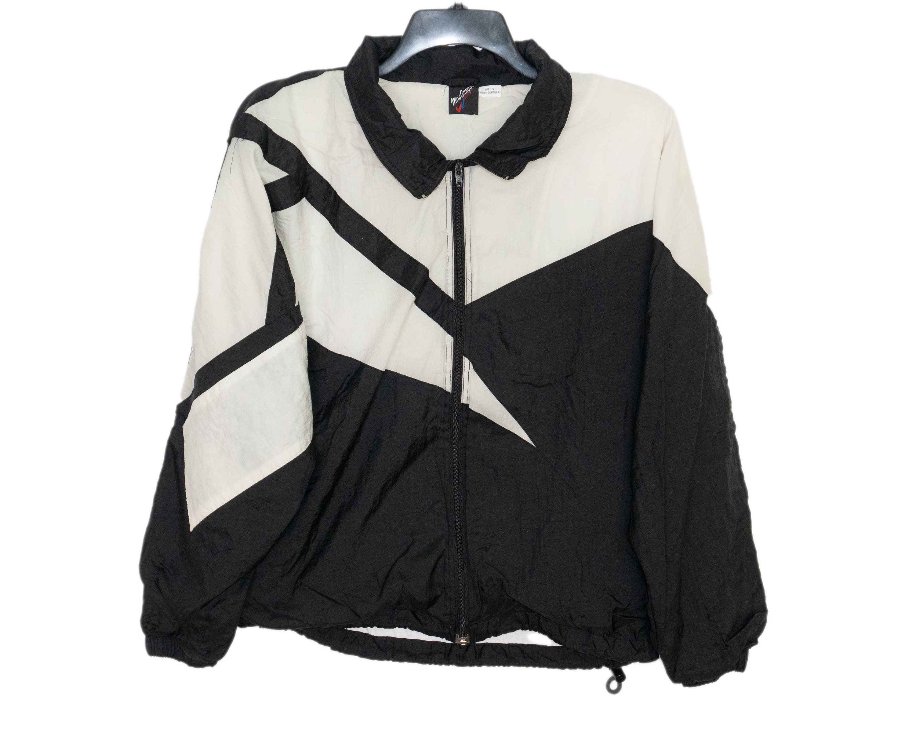 Vintage Macgregor off White and Black Color-blocked Windbreaker Suit ...