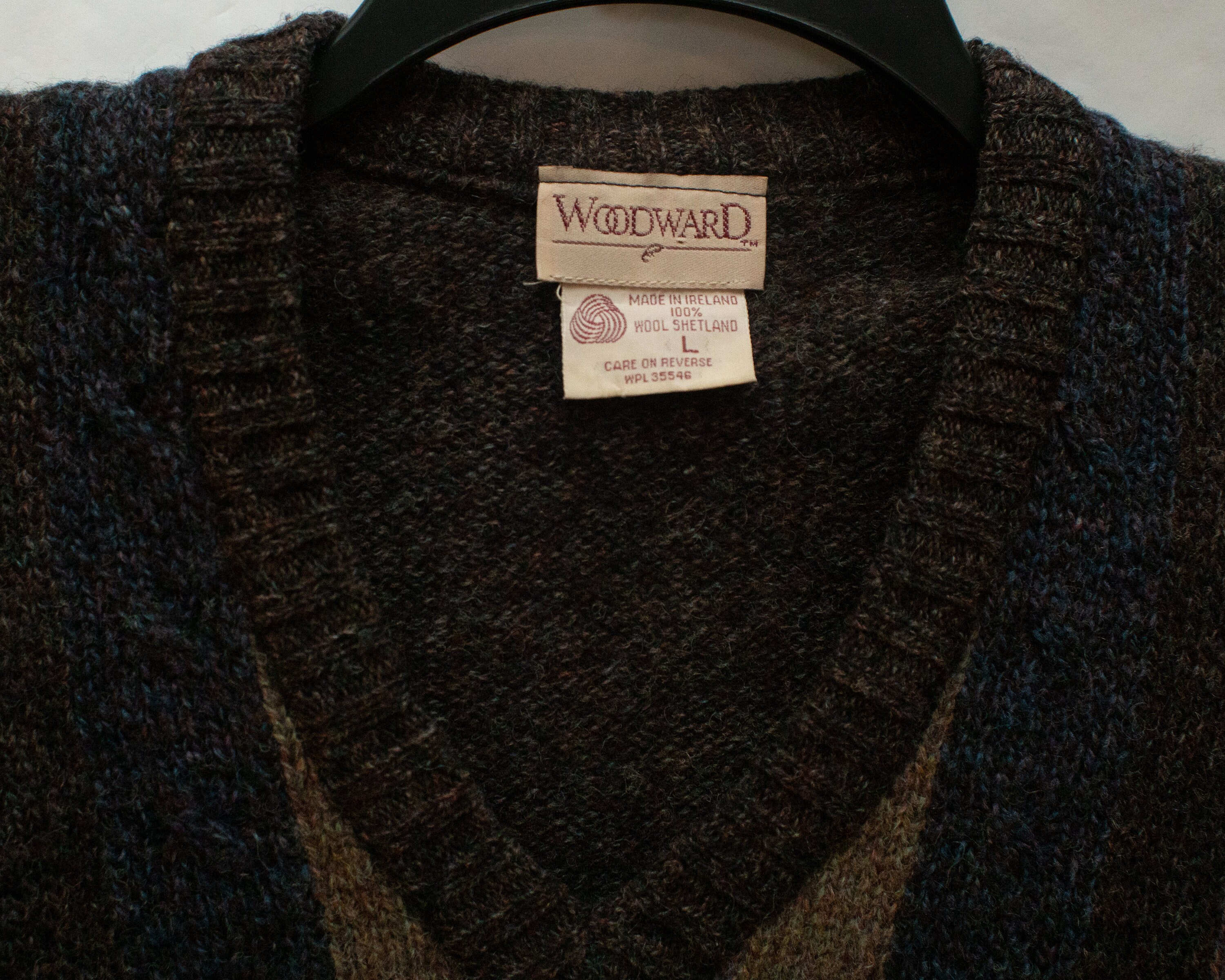 Vintage Woodward Vertical Striped 100% Wool Shetland Sweater - Etsy