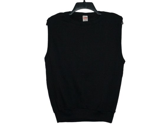 Vintage Black Sportswear Sleeveless Sweatshirt Tank Vest - Etsy