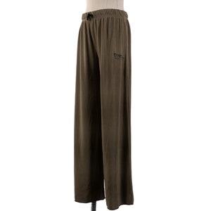 Vintage New Deadstock Femme Athletic Taupe Beige Brown Elastic Waist Pull-On Pants Size Medium Baggy Y2K Early 2000&#39;s 00&#39;s TLC Aaliyah