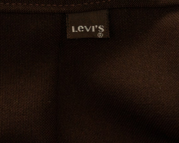 Vintage Levi Strauss & Co Levi's Brown Polyester … - image 6