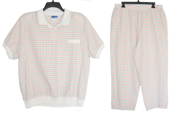 Vintage Cape Cod Sportswear Plaid Pastel Seersucke