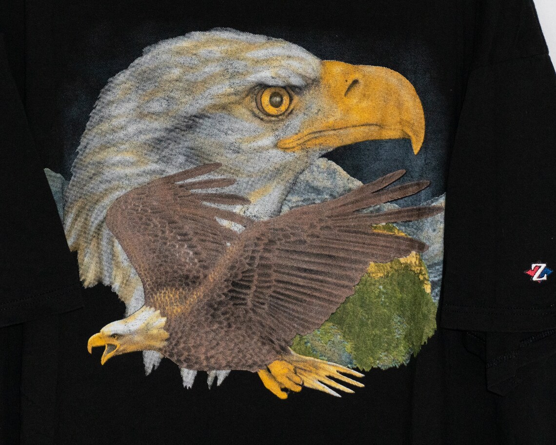 Vintage American Bald Eagle Decotex Designwear T-shirt - Etsy