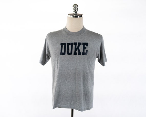 Vintage Duke University Blue Devils Heather Gray … - image 1