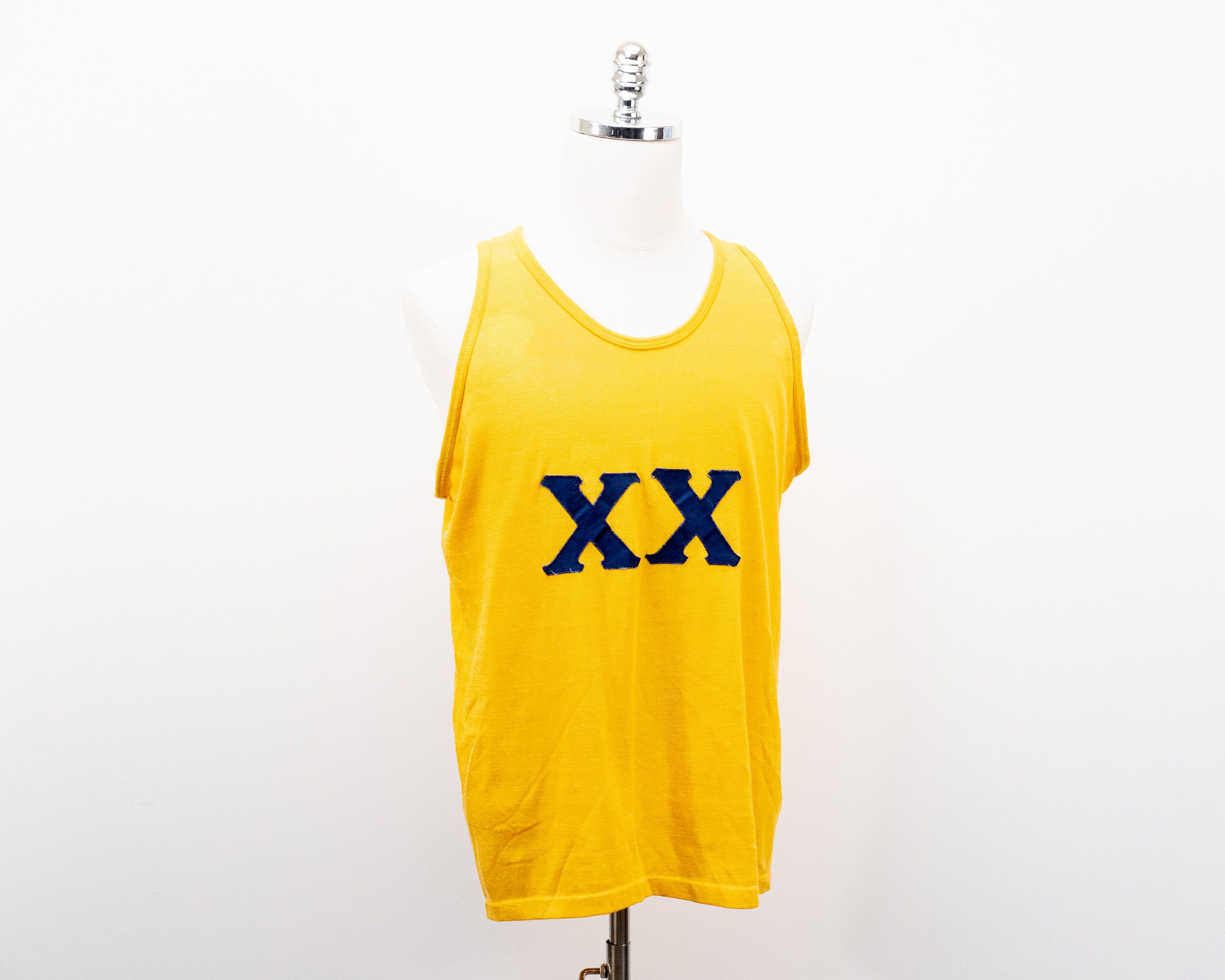 Vintage Mason Athletic Wear XX Chi Fraternity Gold Yellow Jersey