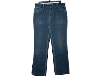 Vintage Wrangler Mens Slim Fit Short Denim Blue Jeans