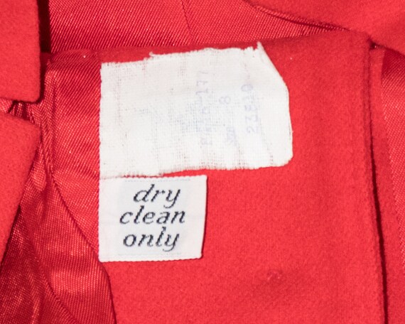 Vintage Pendleton Petite Fitted Solid Cherry True… - image 5