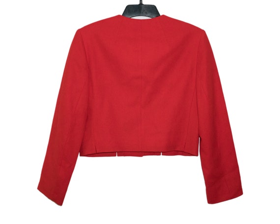 Vintage Pendleton Petite Fitted Solid Cherry True… - image 3