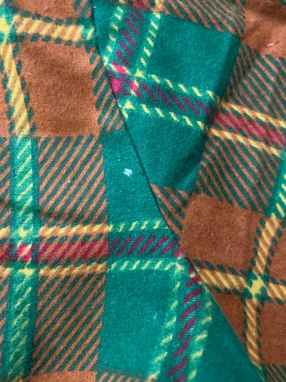 Vintage Royal Choice Green Brown Red Yellow Plaid… - image 6