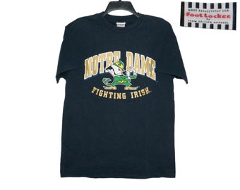 Notre Dame Navy Fighting Irish Metallic Gold Football T-Shirt Medium Foot Locker